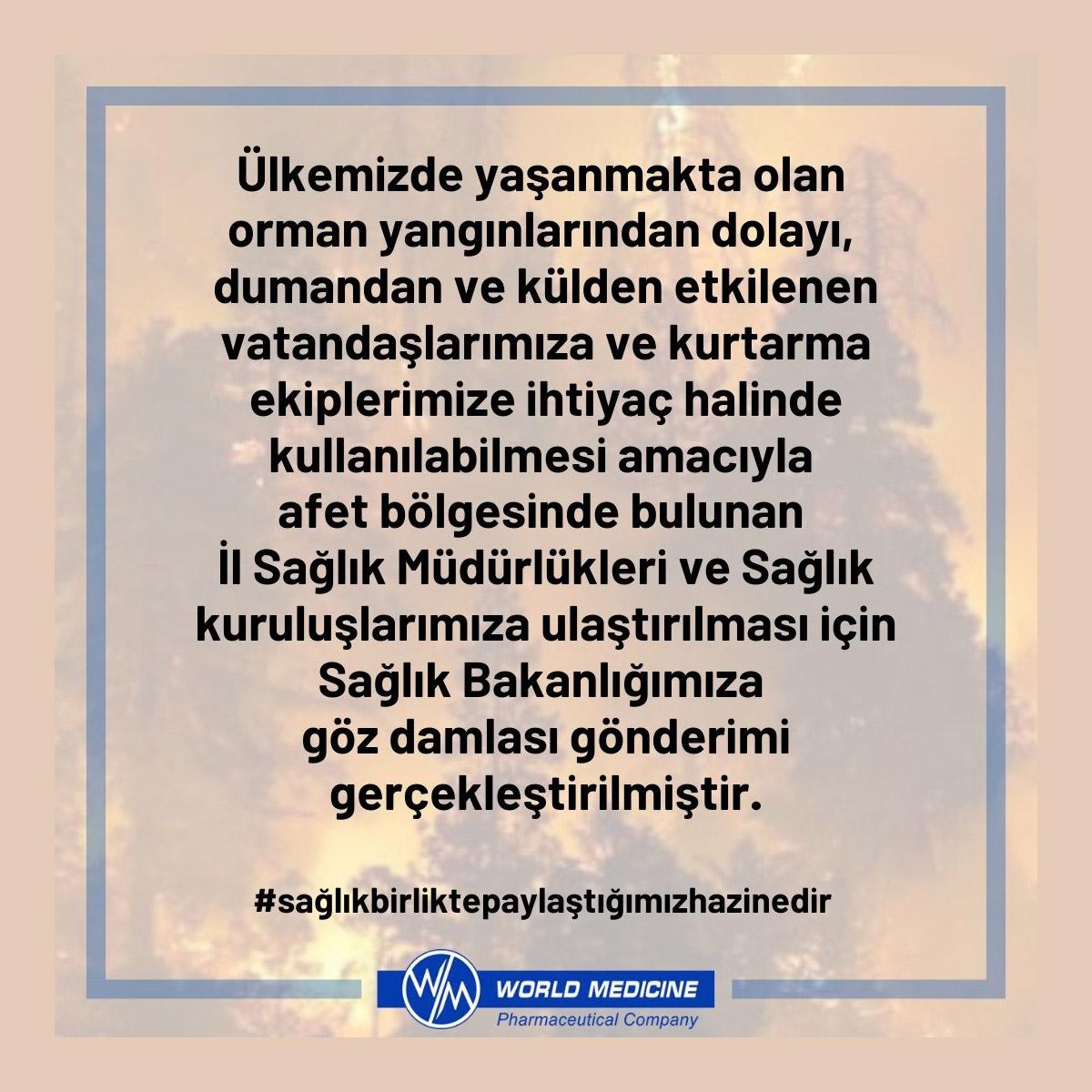 World Medicine ўрмон ёнғинларига қарши курашда фуқароларни қўллаб-қувватлайди